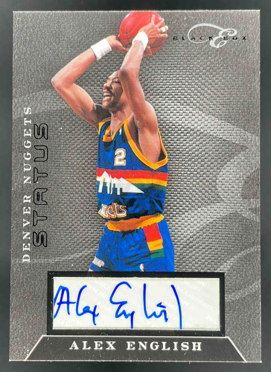 2010-11 Panini Elite Black Box Signatures #105 Alex English Auto /99