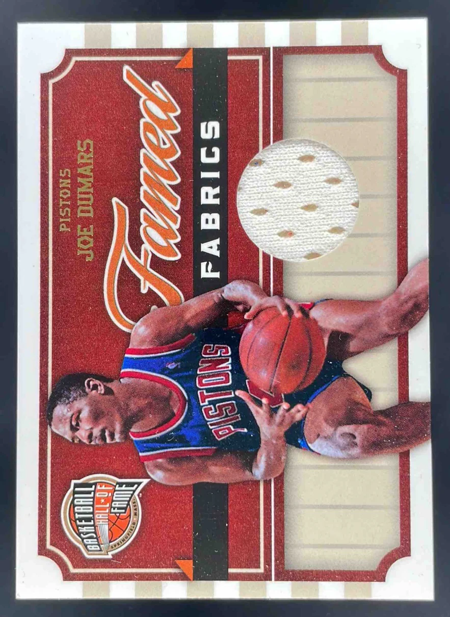 2010-11 Panini Hall of Fame Famed Fabrics #11 Joe Dumars /250