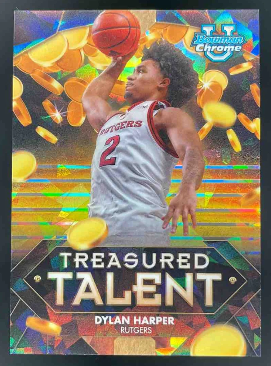 2024-25 Bowman University Chrome Sapphire Treasured Talent #TT-3 Dylan Harper