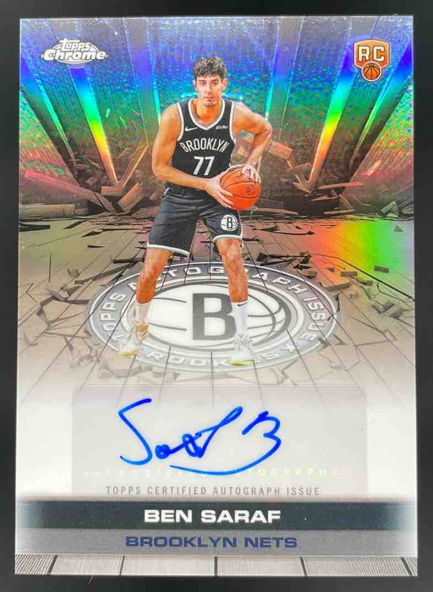 2025-26 Topps Chrome Topps Certified Issue Rookies #TAIR-BS Ben Saraf RC Auto