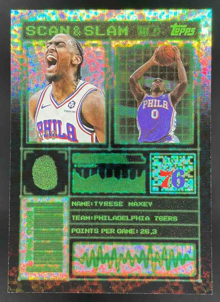 2025-26 Topps Scan and Slam #SS-19 Tyrese Maxey