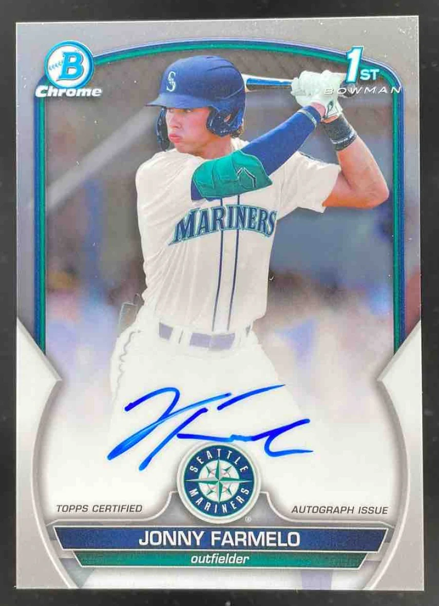 2023 Bowman Draft Chrome Prospect Autographs #CDA-JF Jonny Farmelo RC Auto