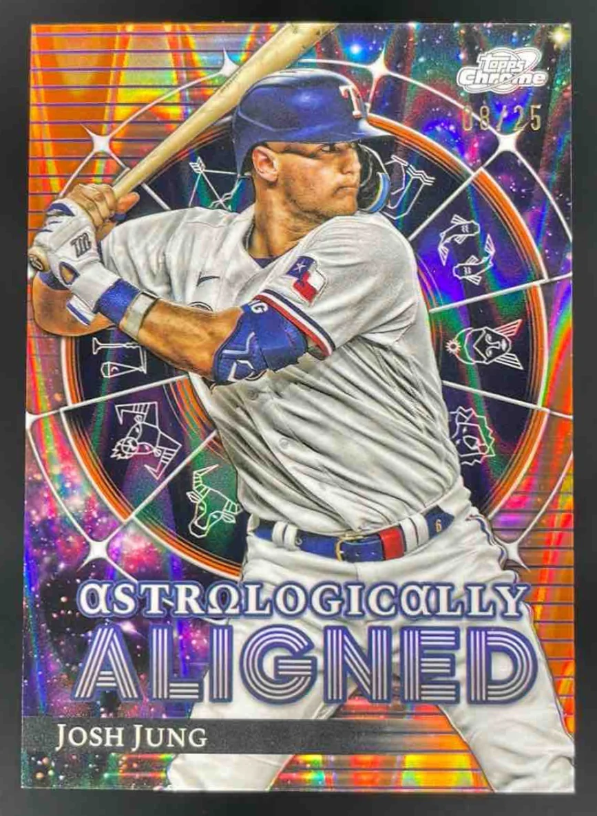 2024 Topps Cosmic Chrome Astrologically Aligned Orange Galactic Josh Jung /25