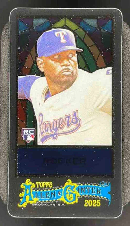 2025 Topps Allen & Ginter Mini Exclusives Stained Glass #386 Kumar Rocker RC