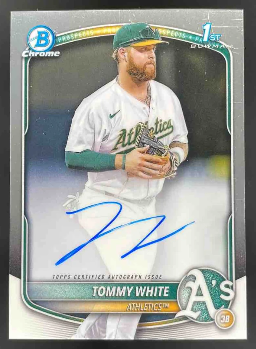 2025 Bowman Chrome Prospect Autograph #CPA-TWH Tommy White RC Auto
