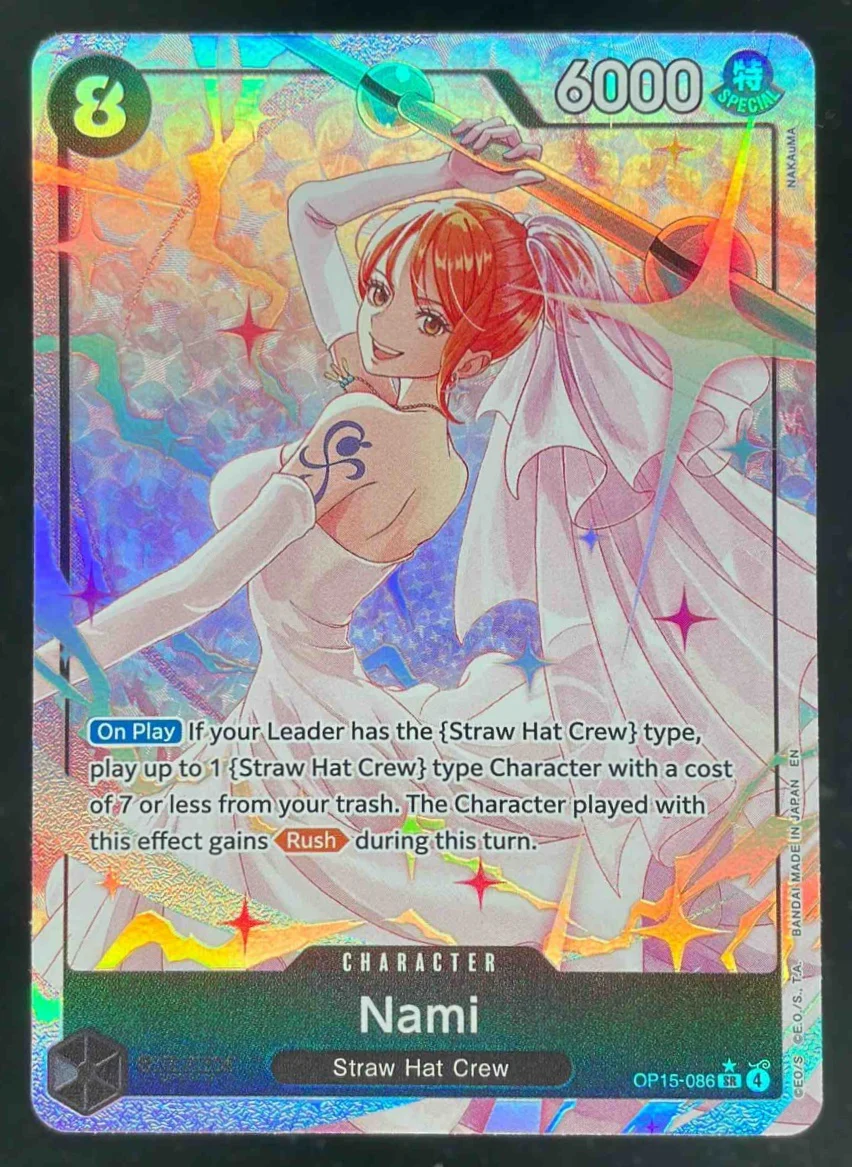 One Piece Nami OP15-086 Alternate Art - Adventure on Kami's Island OP15-EB04