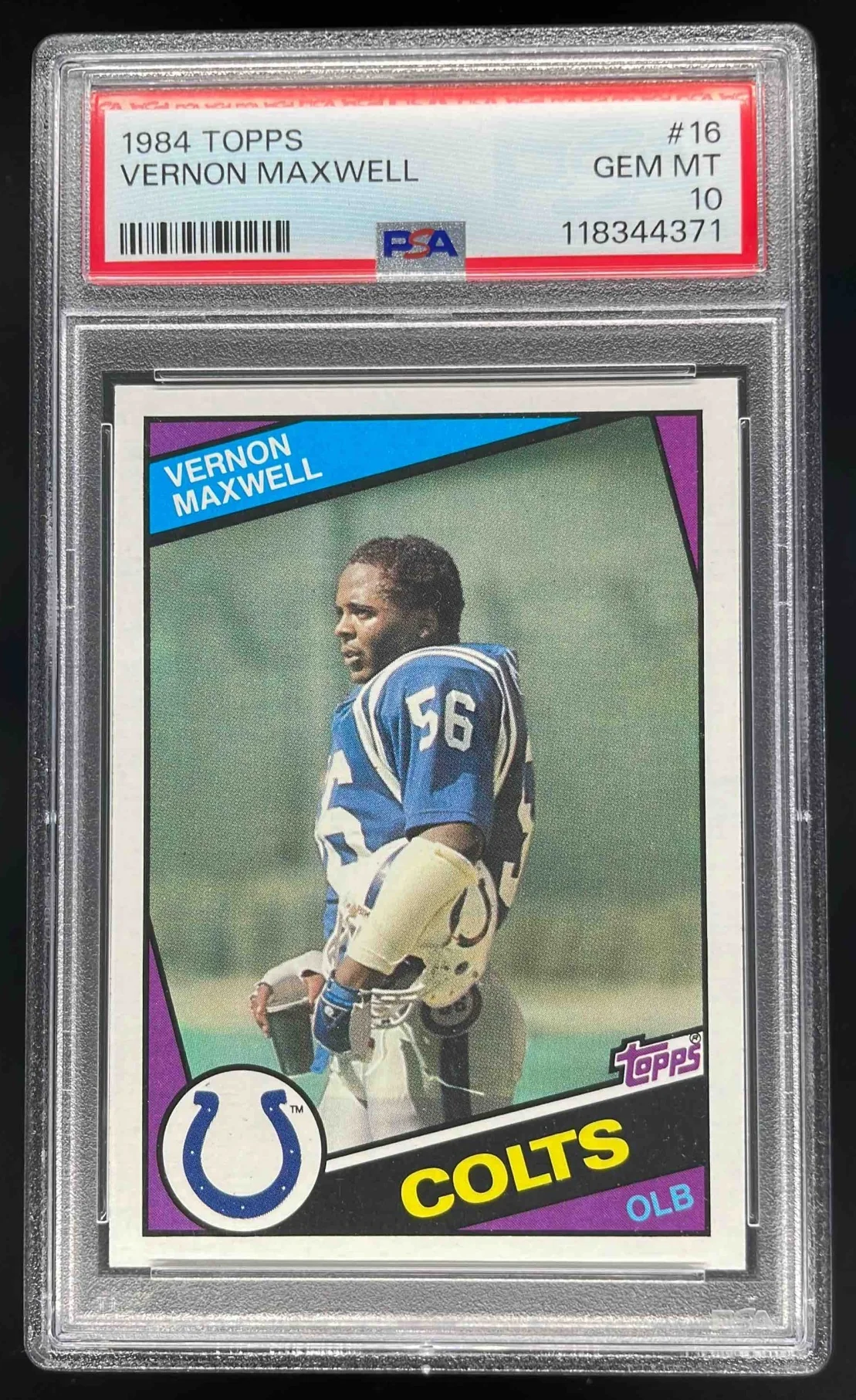 1984 Topps #16 Vernon Maxwell RC PSA 10
