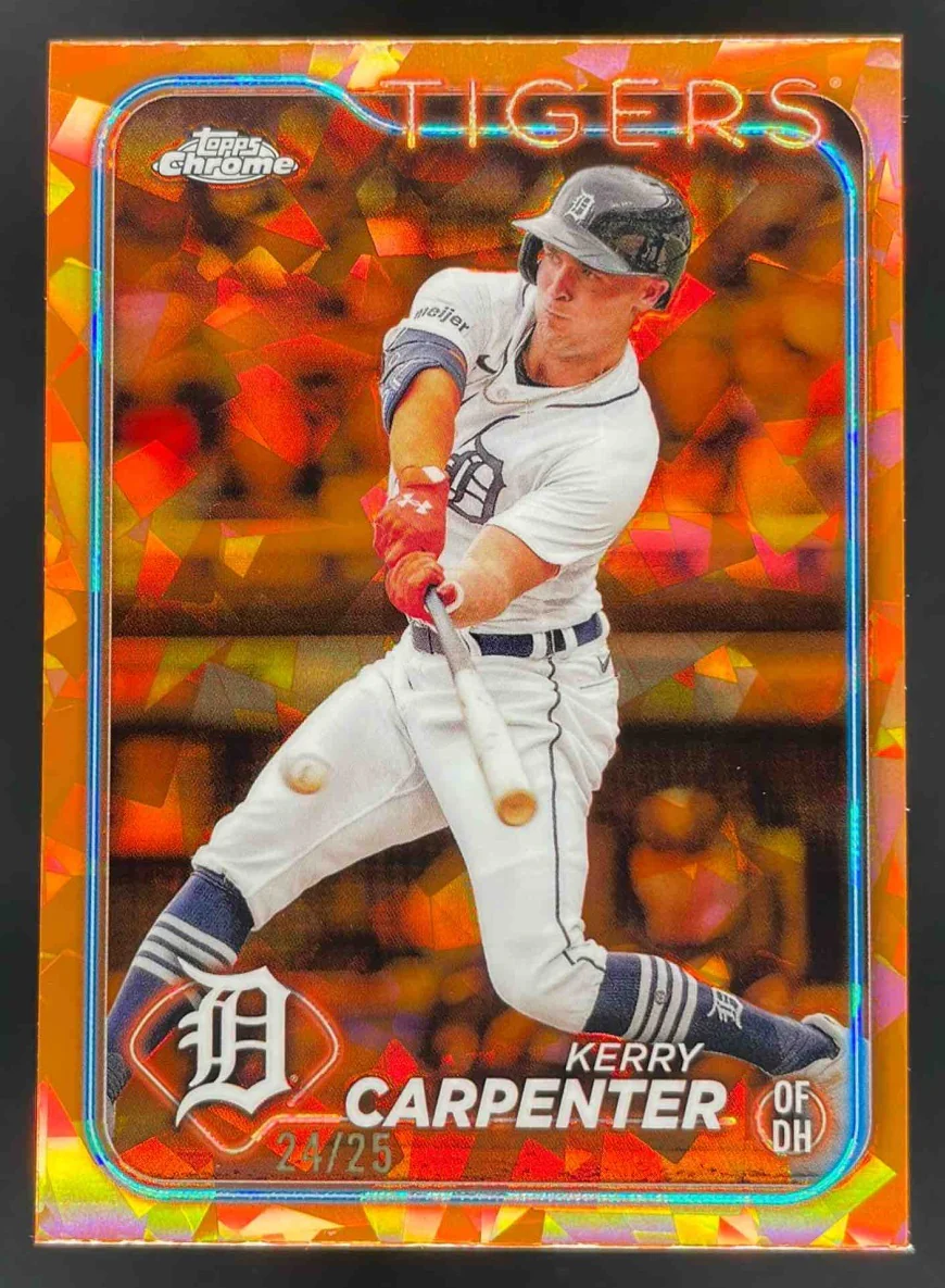 2024 Topps Chrome Sapphire Chrome Orange Refractor #536 Kerry Carpenter /25