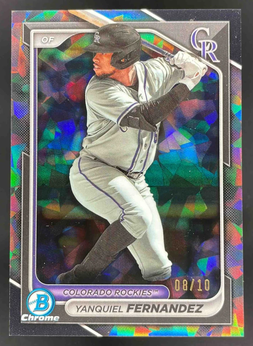 2024 Bowman Sapphire Chrome Black Sapphire #BCP-90 Yanquiel Fernandez /10