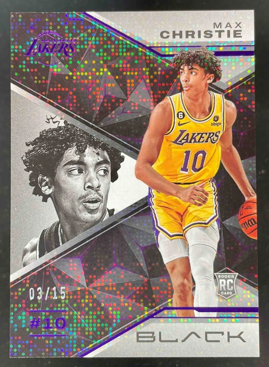 2022-23 Panini Black Amethyst #67 Max Christie RC /15