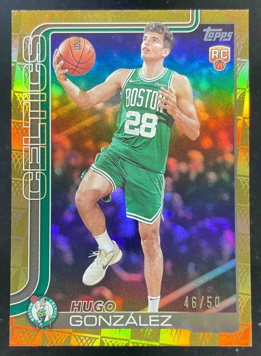2025-26 Topps Season Tip-Off Gold Foil #228 Hugo Gonzalez /50