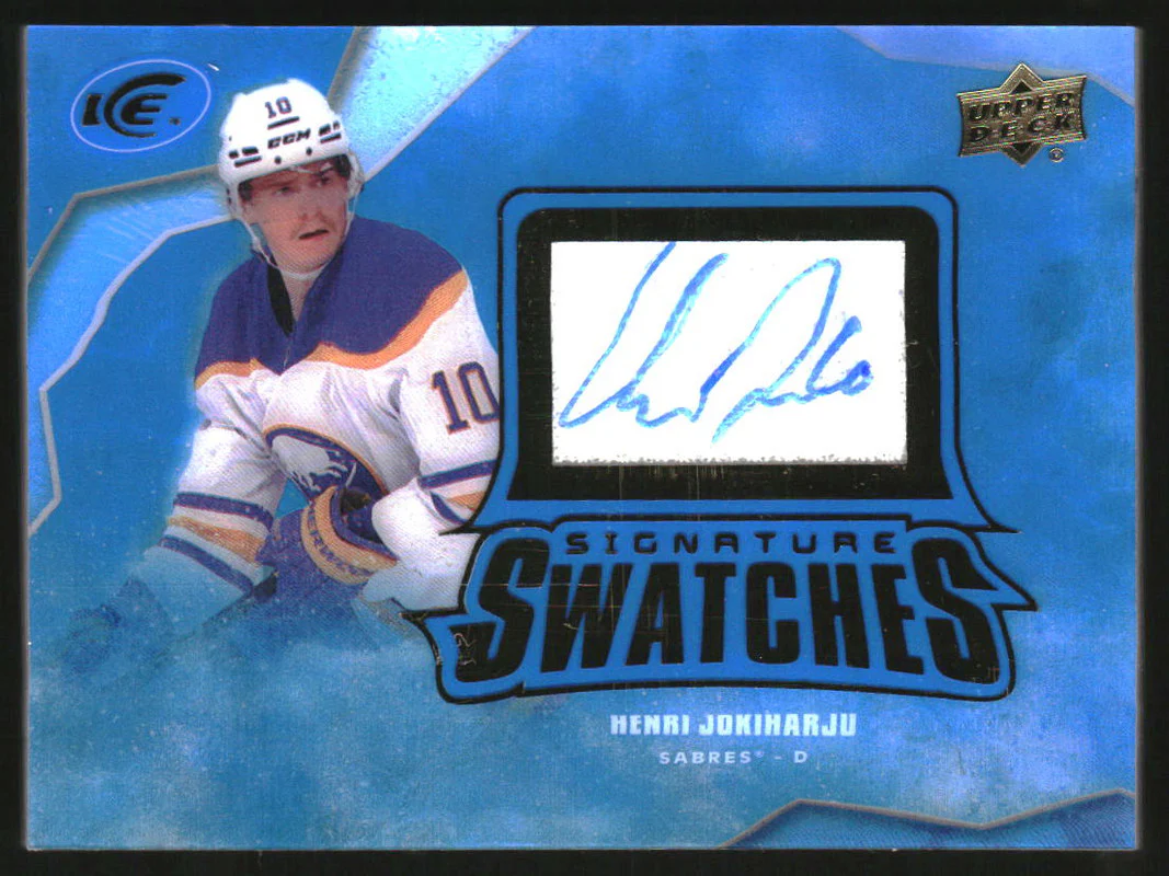 2022-23 Upper Deck Ice Signature Swatches #SSHJ Henri Jokiharju Auto