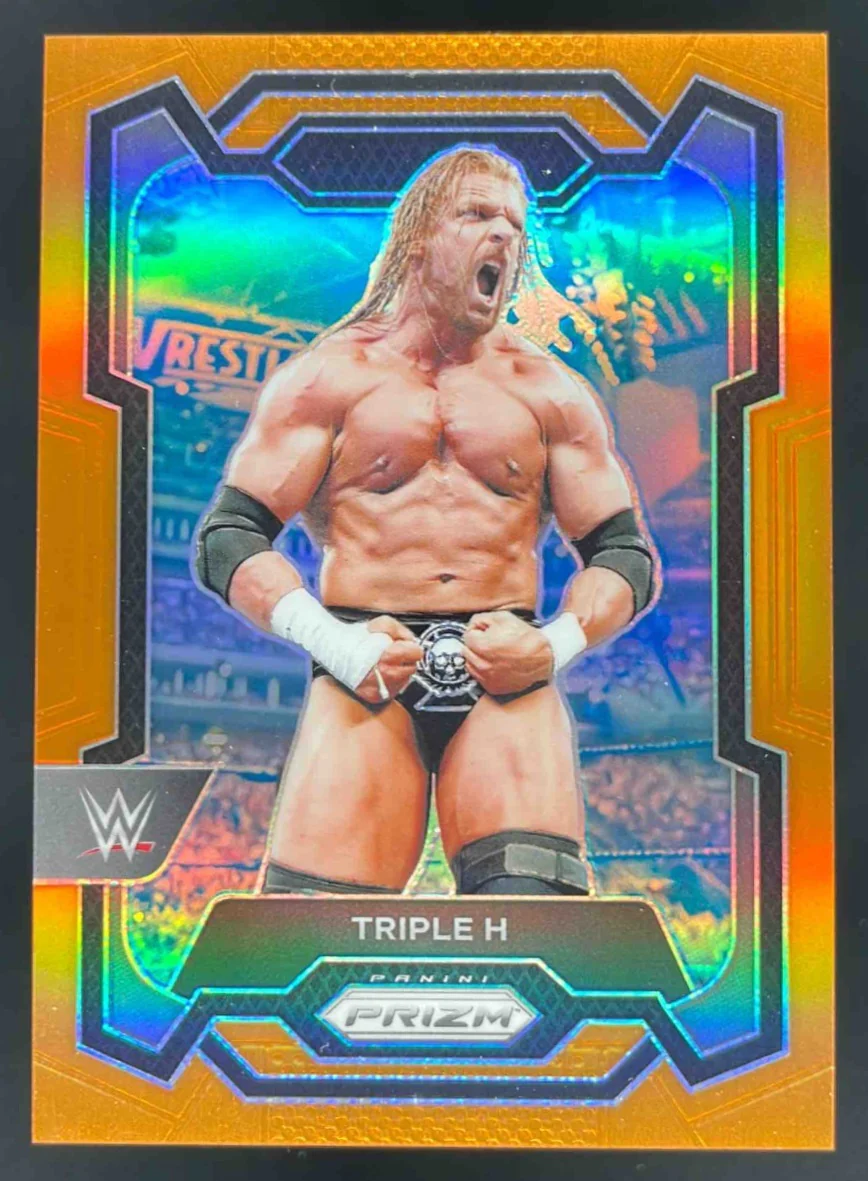 2024 Panini Prizm WWE Orange Prizms #135 Triple H /99