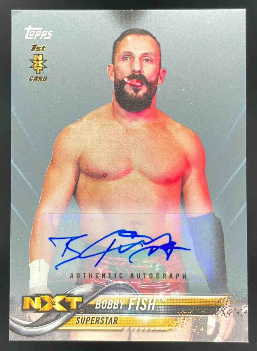 2018 Topps WWE Silver #15 Bobby Fish RC Auto /25