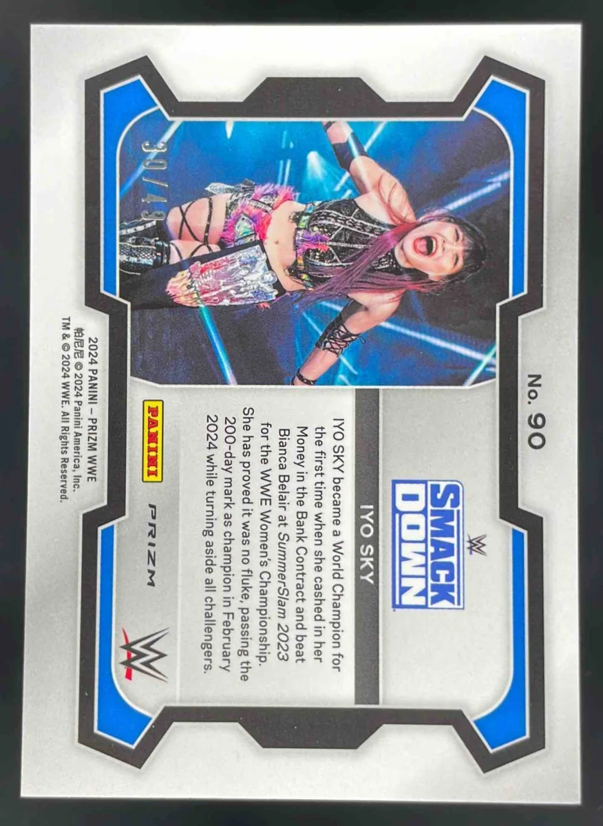 2024 Panini Prizm WWE Under Card Green Prizms #90 IYO S /49 - Image 2
