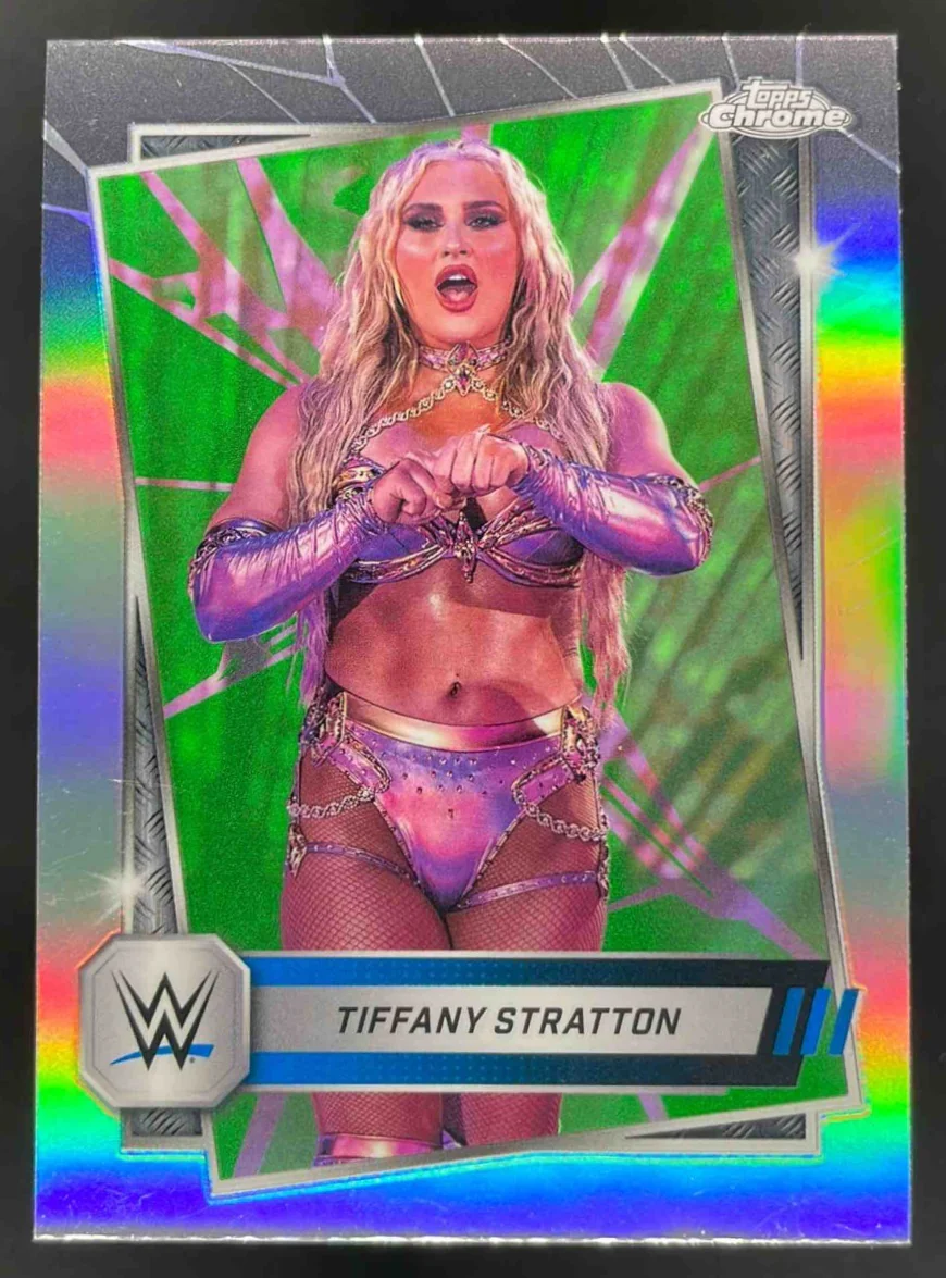 2025 Topps Chrome WWE Refractors #182 Tiffany Stratton