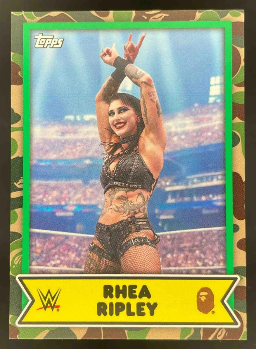 2025 Topps WWE x Bape Camo #13 Rhea Ripley