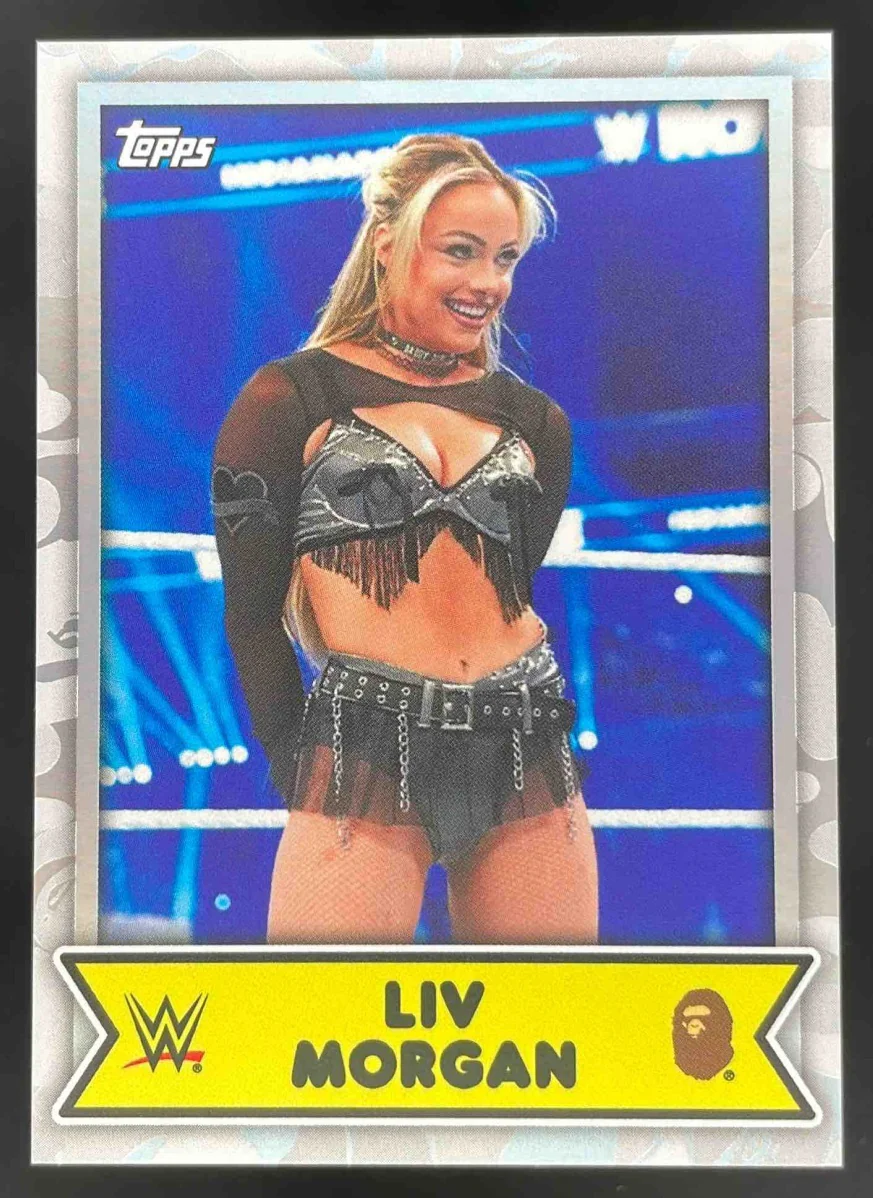 2025 Topps WWE x Bape White Camo #28 Liv Morgan