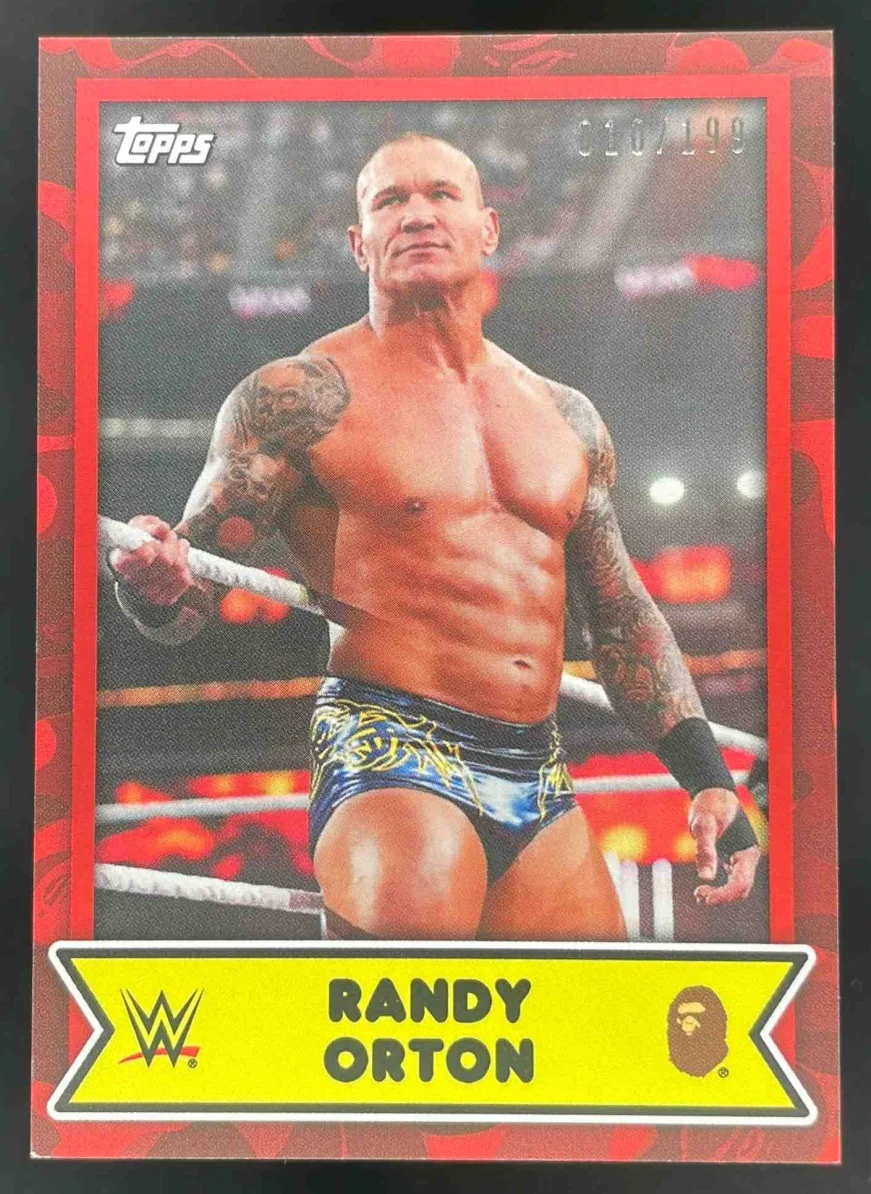 2025 Topps WWE x Bape Red Camo #10 Randy Orton /199