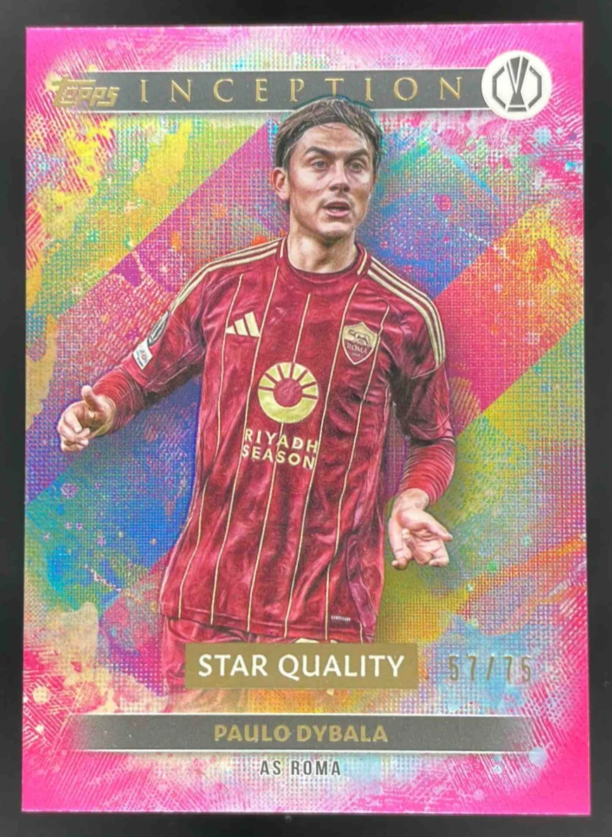 2024-25 Topps Inception UEFA Club Competition Pink #17 Paulo Dybala /75