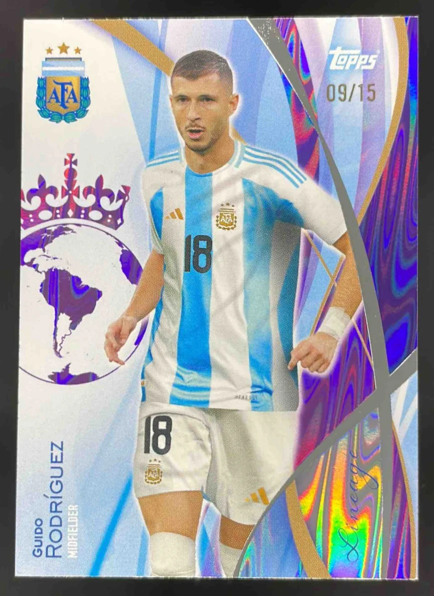 2024 Topps Lineage Argentina Purple Tango #27 Guido Rodriguez /15