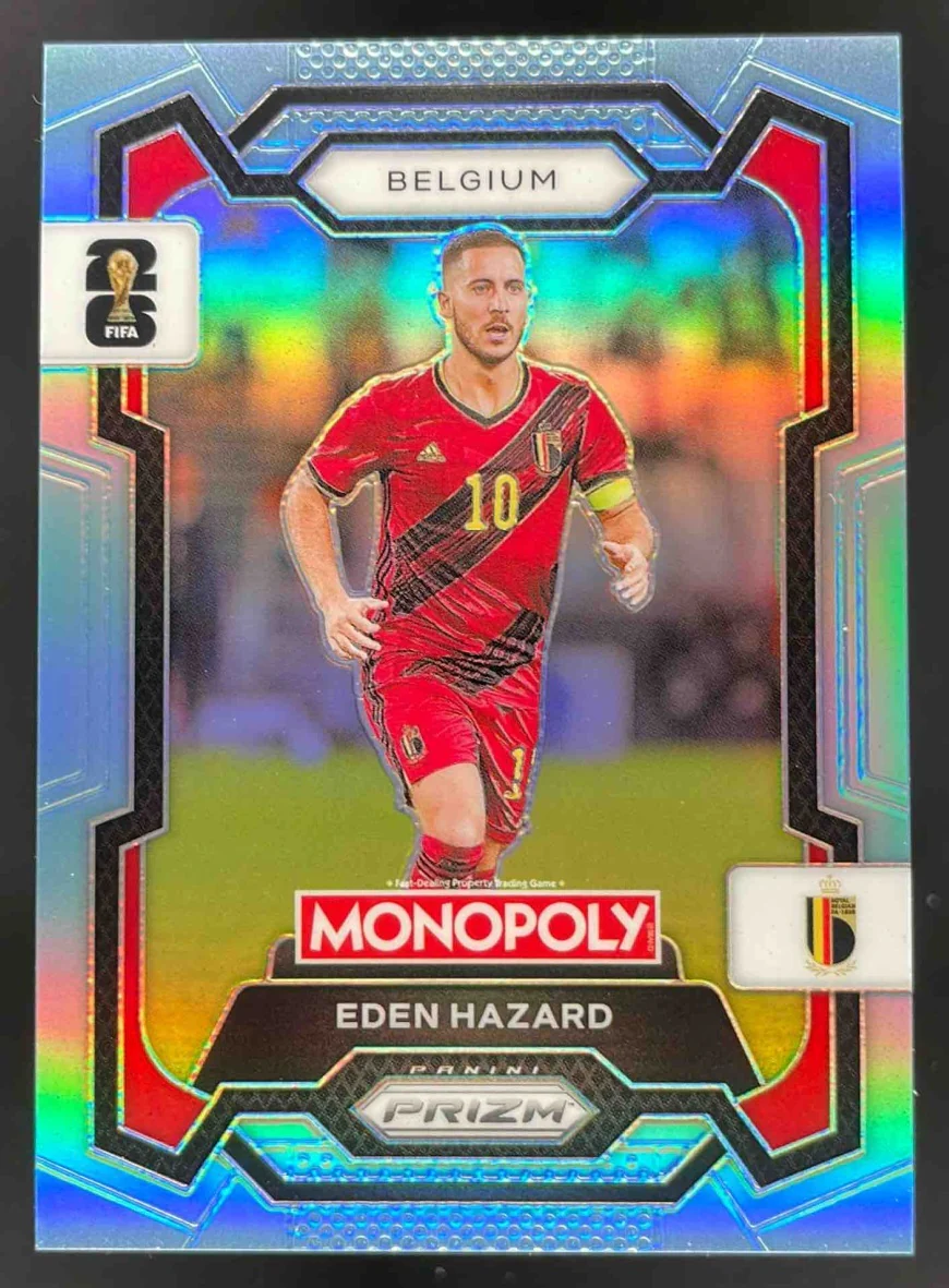 2026 Panini Prizm Monopoly World Cup Light Blue Prizm #66 Eden Hazard /249