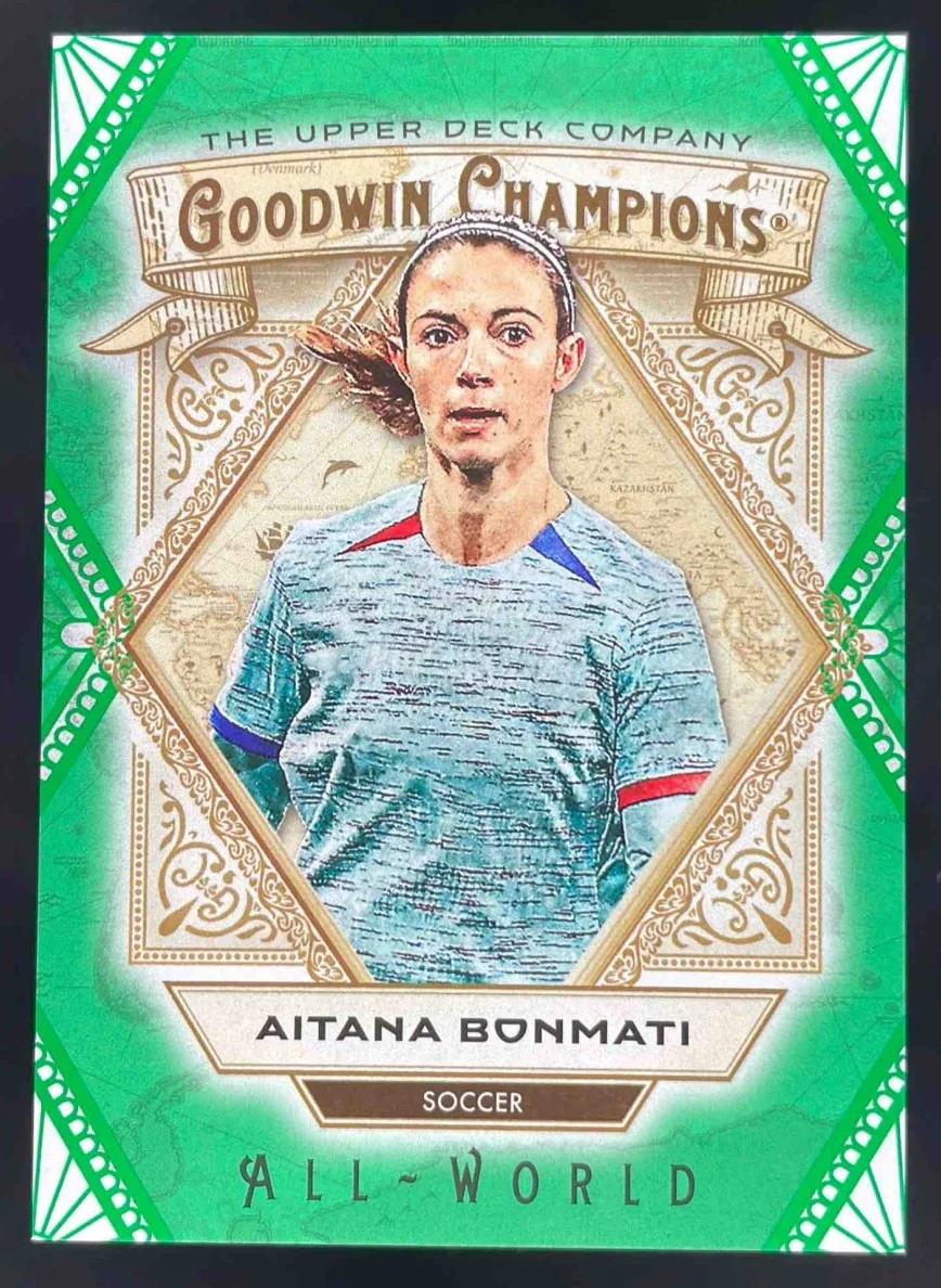 2025 Upper Deck Goodwin Champions All World Green #AW-11 Aitana Bonmati /99