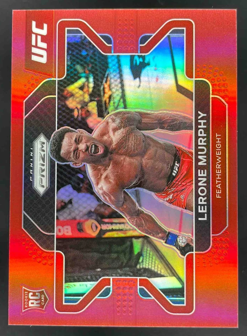 2022 Panini Prizm UFC Red Prizms #6 Lerone Murphy RC /299