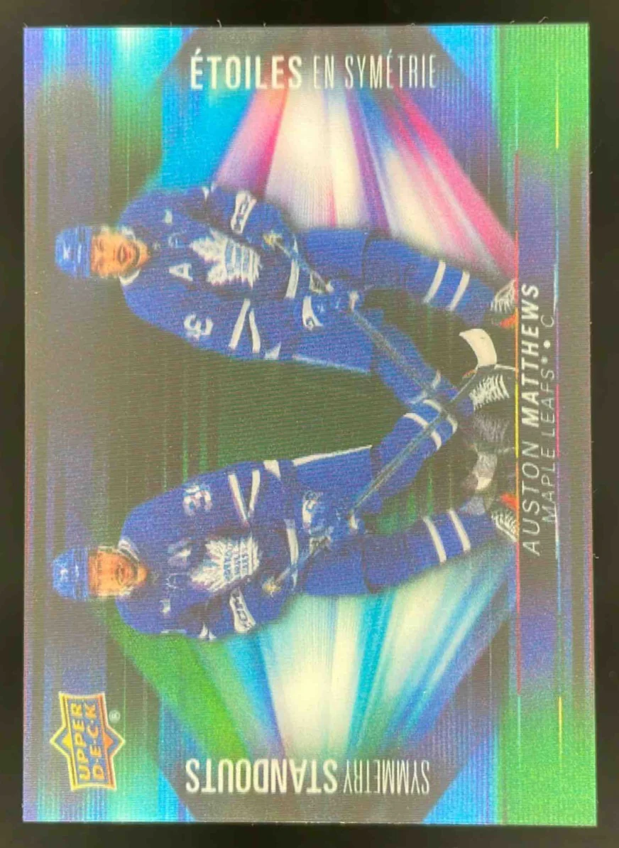 2023-24 Upper Deck Tim Hortons Symmetry Standout #3D16 Auston Matthews