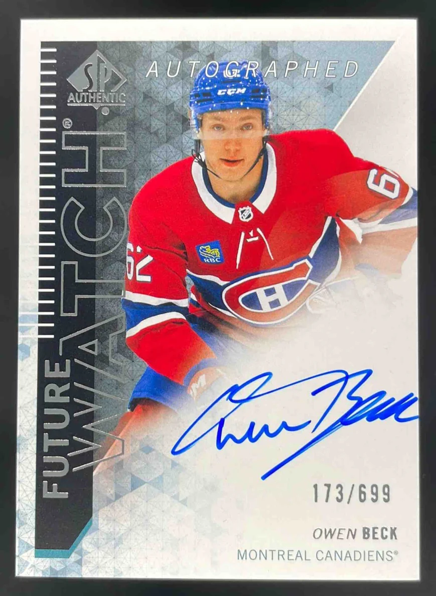2024 SP Authentic 2013-14 Retro Future Watch #RFWA-OB Owen Beck Auto /699