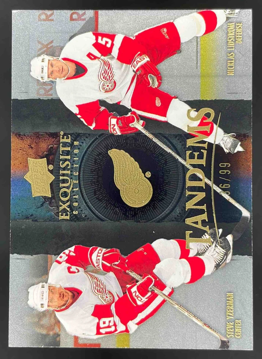 2024 Black Diamond Exquisite Tandems Gold Steve Yzerman Nicklas Lidstrom /99