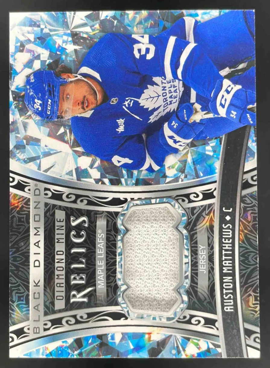 2022-23 Upper Deck Black Diamond Mine Relics #DMR-AM Auston Matthews