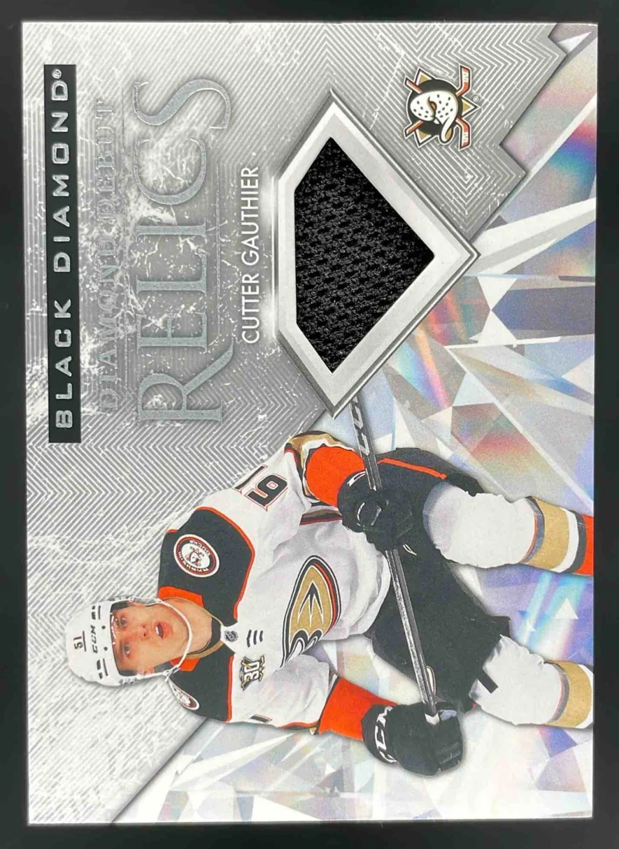 2024 Upper Deck Black Diamond Debut Relics Jersey #DD-CG Cutter Gauthier RC