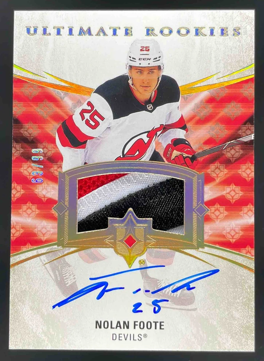 2020 Ultimate Collection Rookie Patch #108 Nolan Foote RC Ultra Rare Auto /99