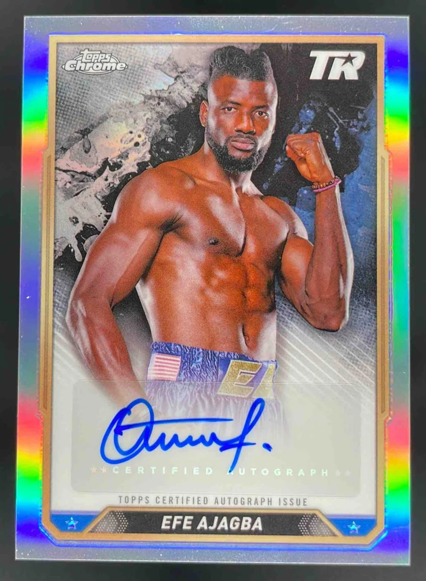 2024 Topps Chrome Autograph #CBA-EAA Efe Ajagba Auto