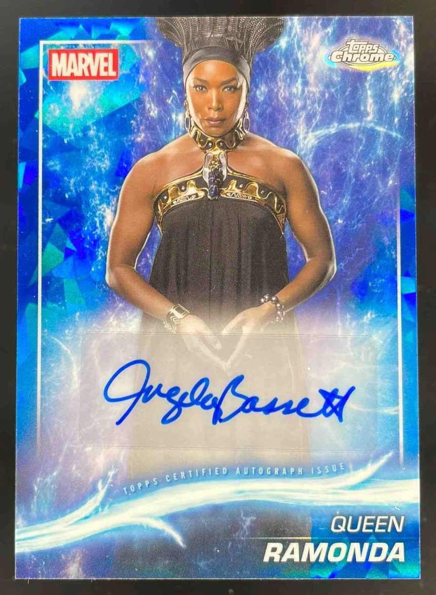 2025 Topps Chrome Marvel Studios Sapphire Angela Bassett as Queen Ramonda Auto