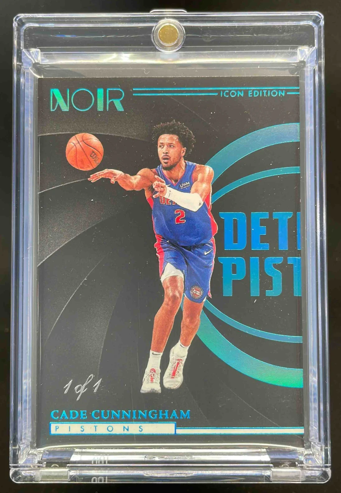 2023-24 Panini Noir Platinum #128 Cade Cunningham Icon Edition 1/1