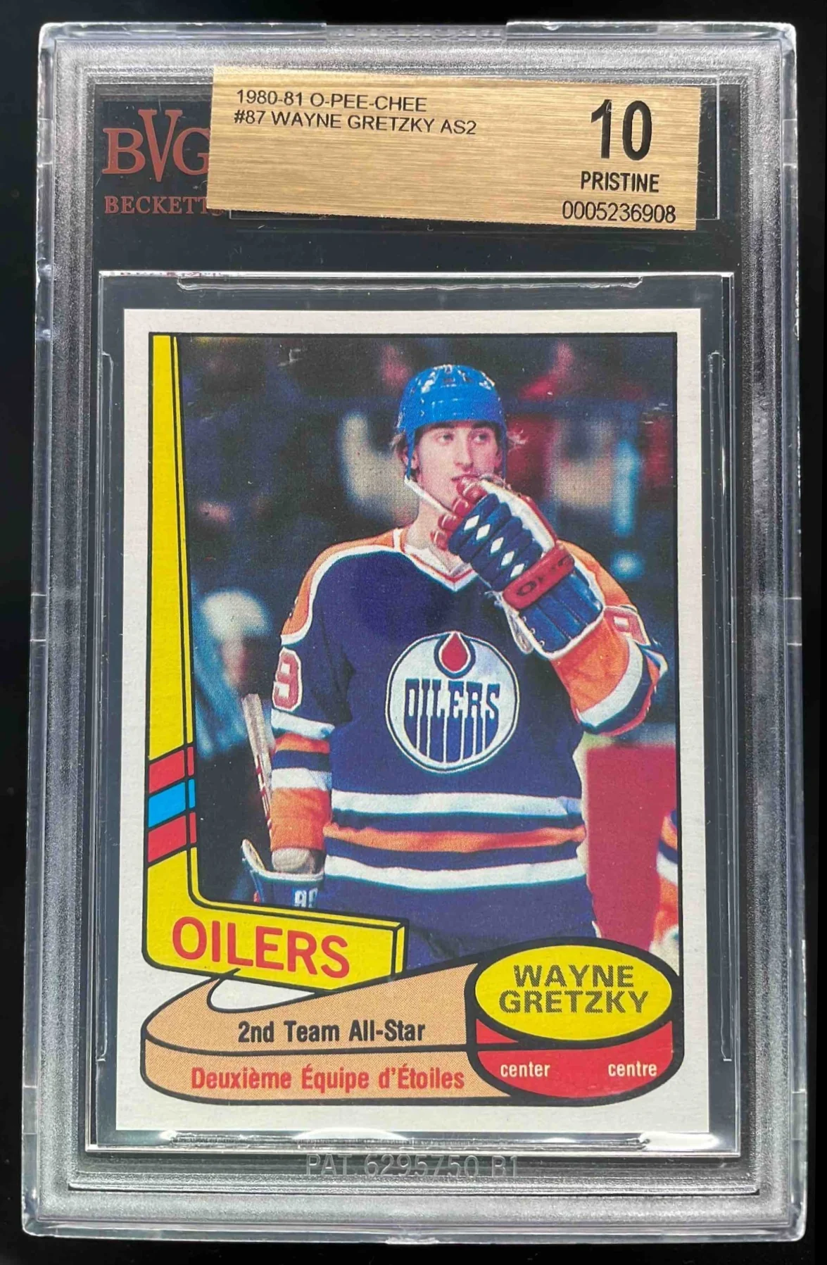 1980-81 O-Pee-Chee #87 Wayne Gretzky All-Star BGS 10