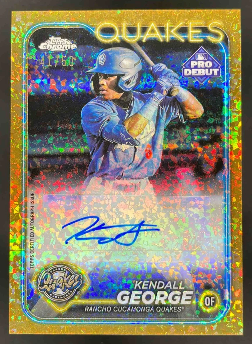 2024 Topps Pro Debut Chrome Gold Mini-Diamond #PDC-148 Kendall George Auto /50
