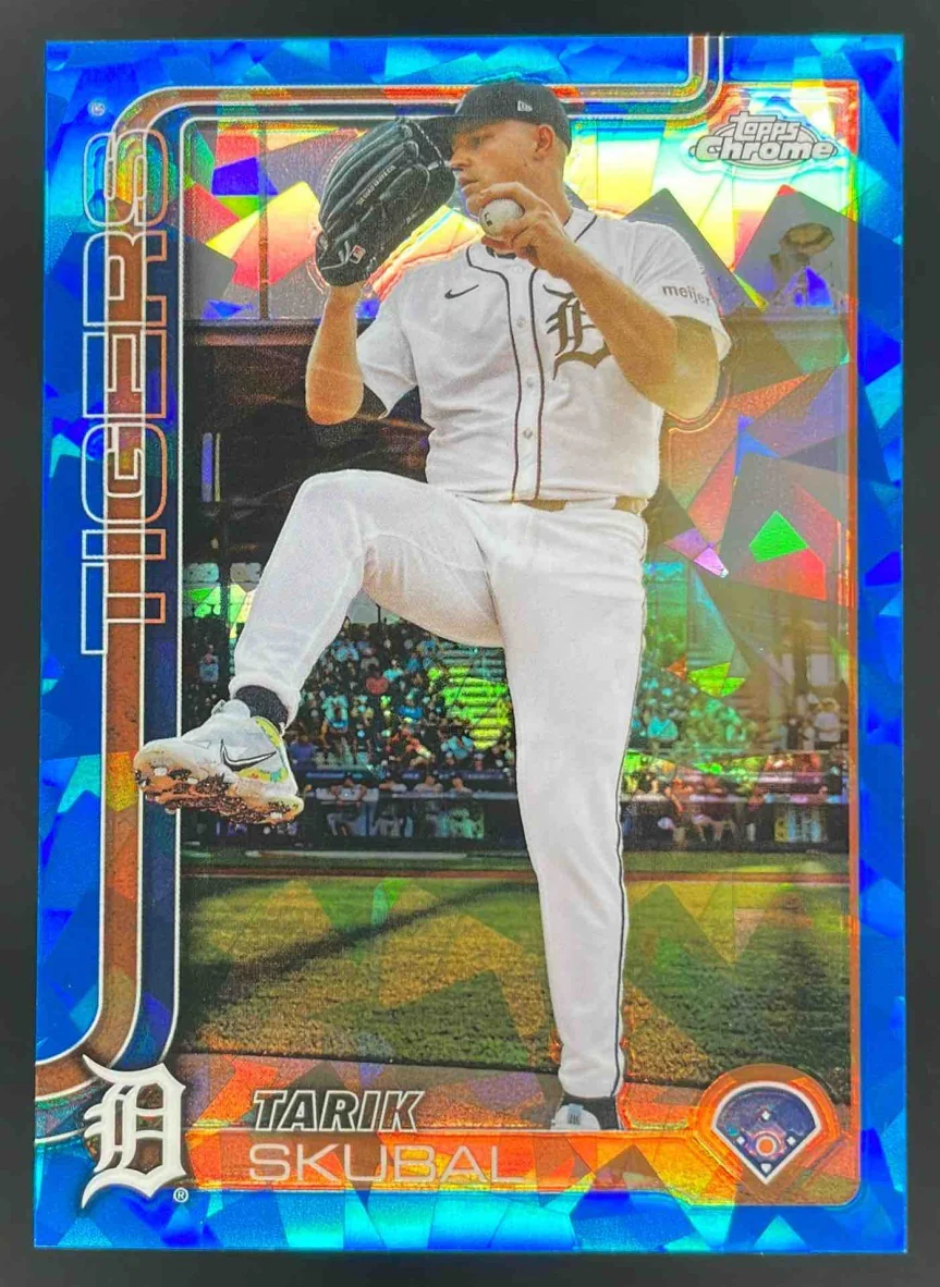 2025 Topps Chrome Sapphire Image Variation #258 Tarik Skubal