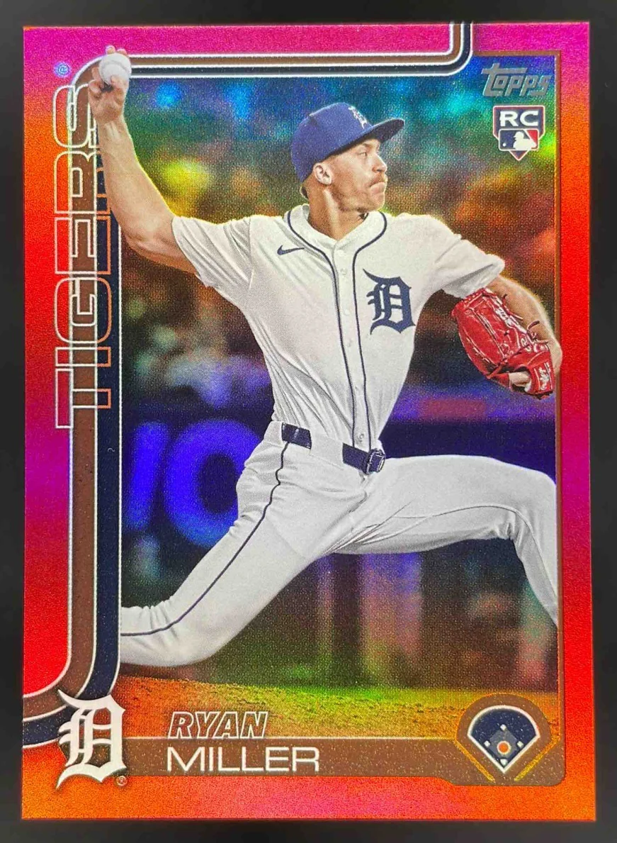 2025 Topps Update Red Rainbow Foil #US317 Ryan Miller RC /5