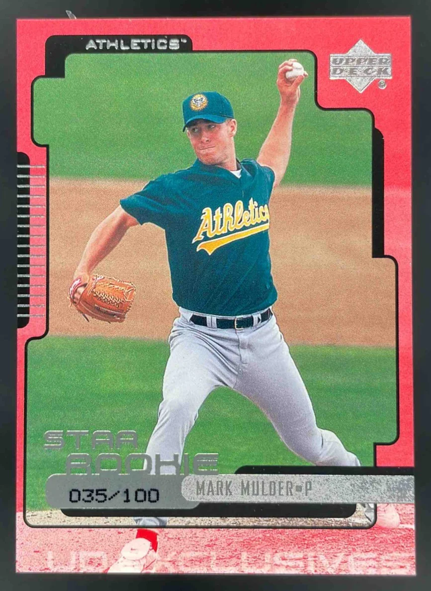 2000 Upper Deck UD Exclusives Silver #280 Mark Mulder Auto /100