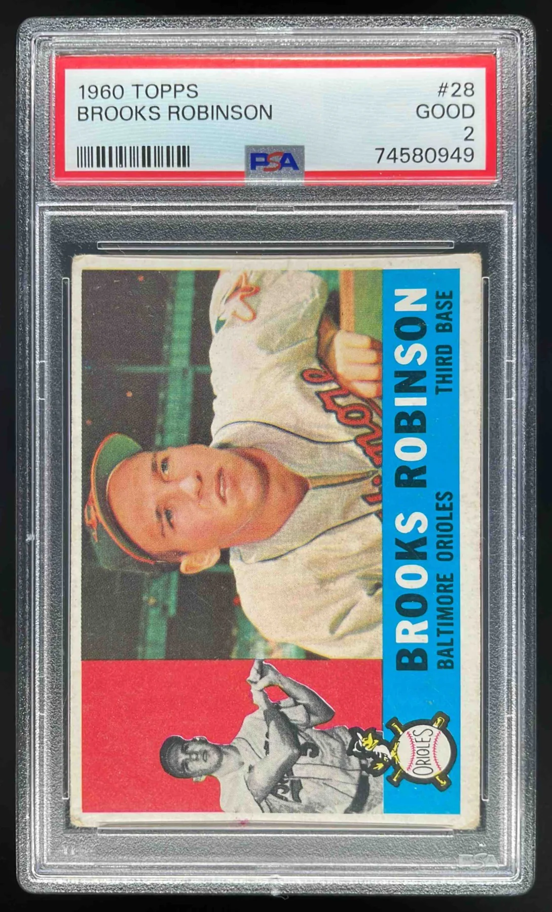 1960 Topps #28 Brooks Robinson PSA 2