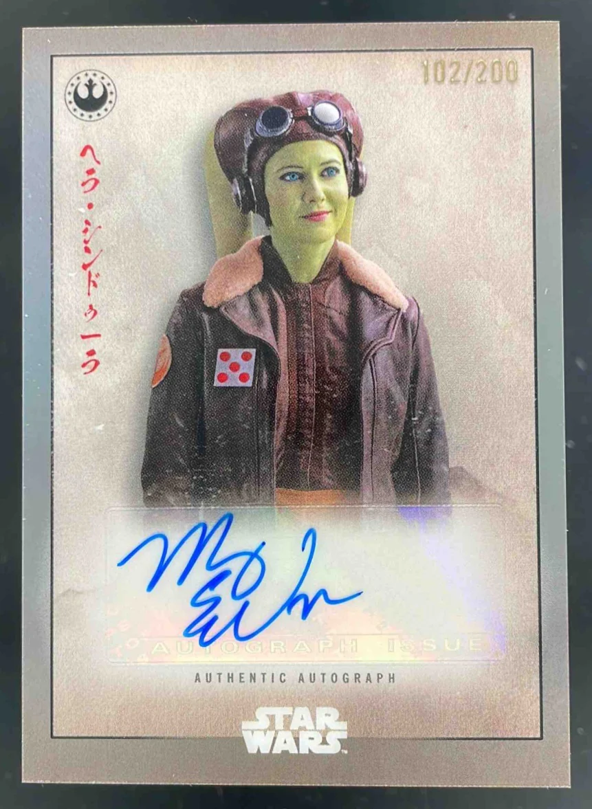 2025 Topps Star Wars Meiyo Chrome Autograph Mary Elizabeth Winstead Auto /200