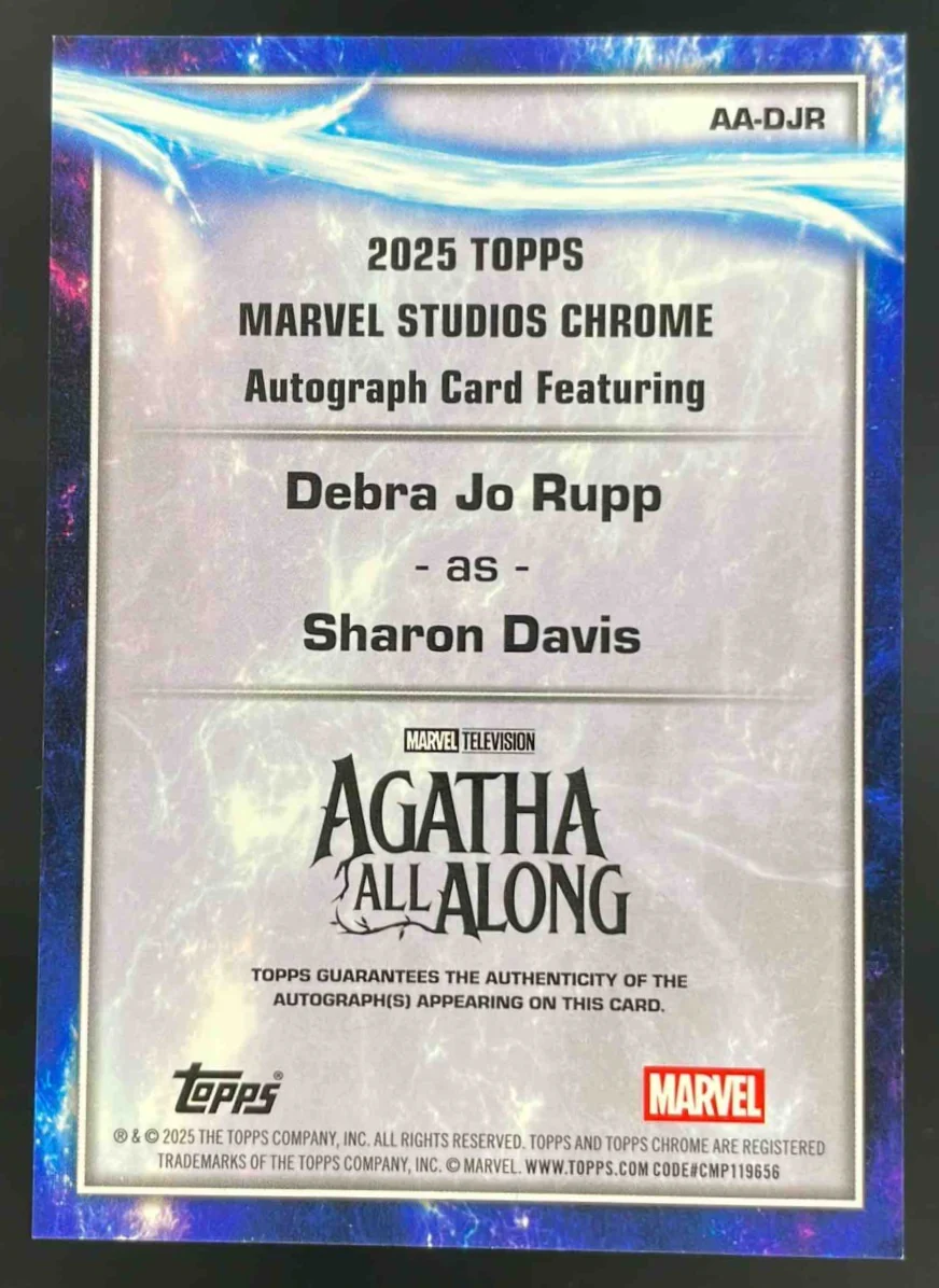 2025 Topps Chrome Marvel Studios #AA-DJR Debra Jo Rupp as Sharon Davis Auto - Image 2