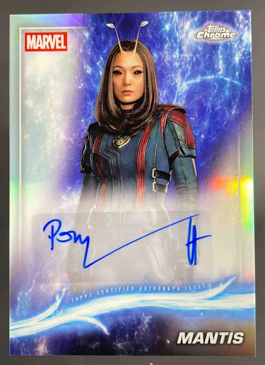 2025 Topps Chrome Marvel Studios Autograph #AA-PK Pom Klementieff as Mantis Auto