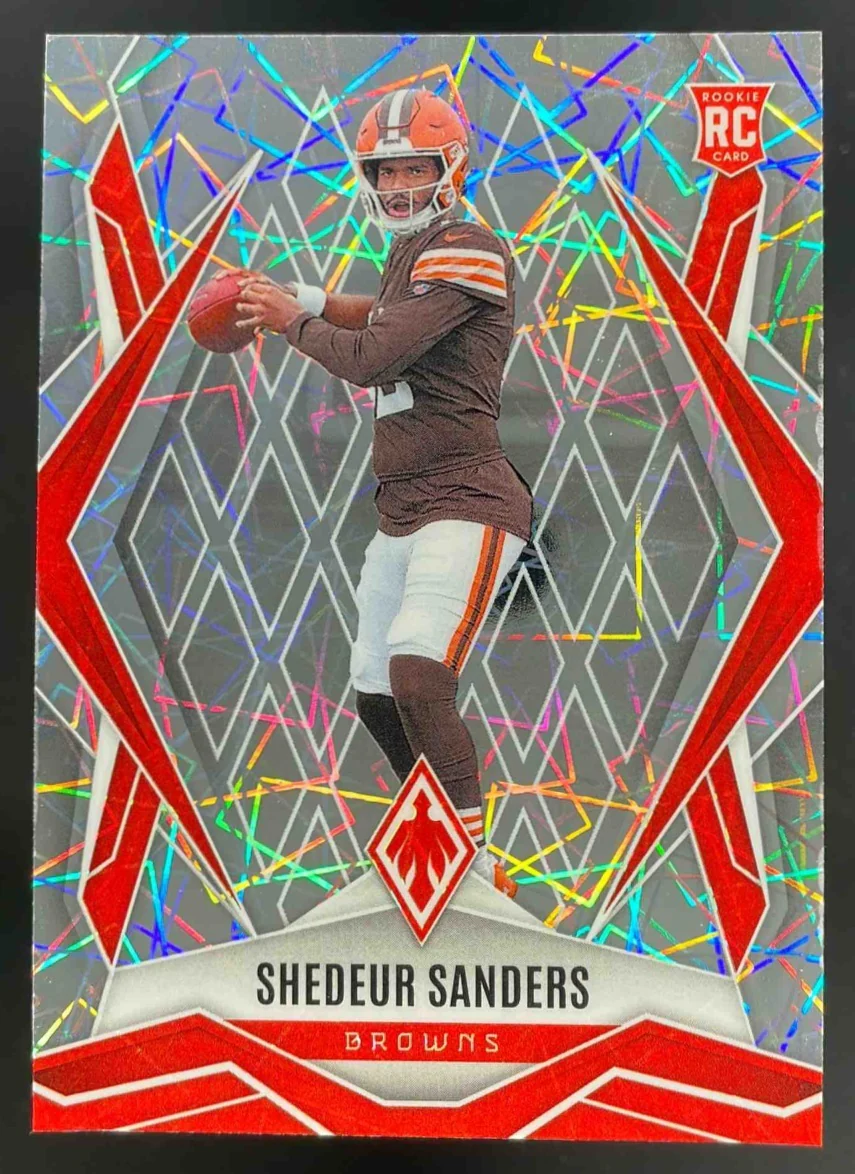 2025 Panini Phoenix Silver Lazer #154 Shedeur Sanders RC