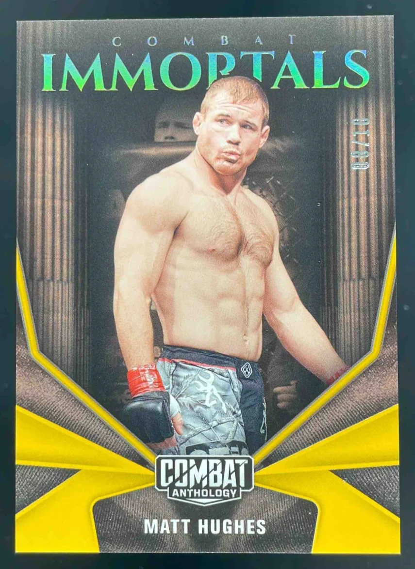 2025 Panini PFL Combat Anthology Combat Immortals Gold #14 Matt Hughes /10