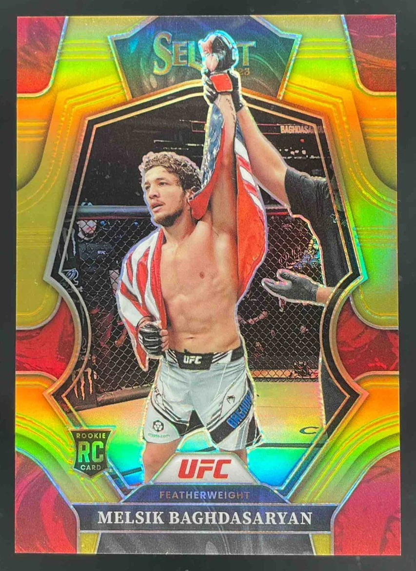 2023 Panini Select UFC Gold Prizms #137 Melsik Baghdasaryan /10
