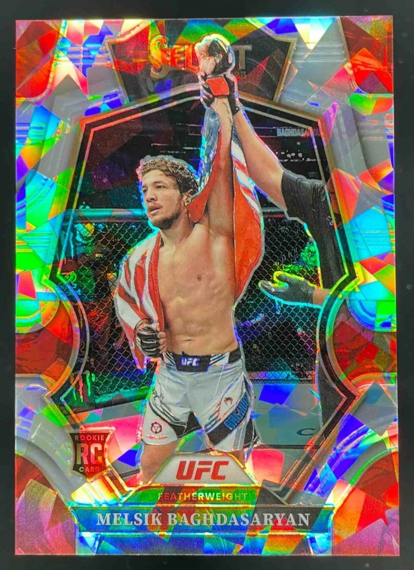 2023 Panini Select UFC Cracked Ice Prizms #137 Melsik Baghdasaryan /8